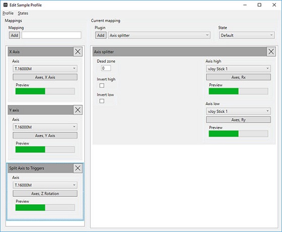 pinnacle profiler rx axis not working