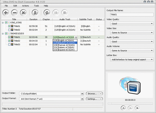 rip dvd using divx converter