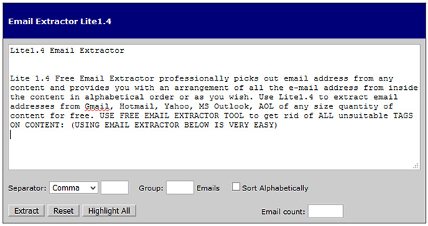 extractor email lite 1.6