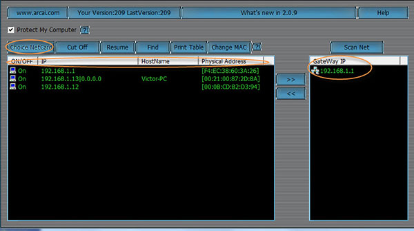 access device via mac address and ip address