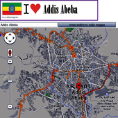 Addis Ababa map