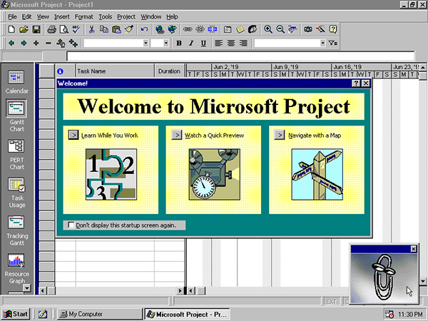 Microsoft Project 98