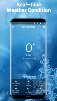 Real-time weather temperature report and widget