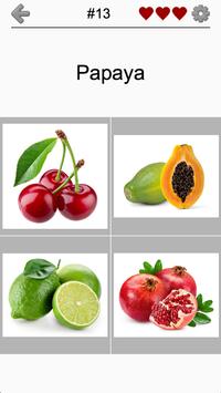Fruit and Vegetables, Nuts and Berries: PictureQuiz ScreenShot2