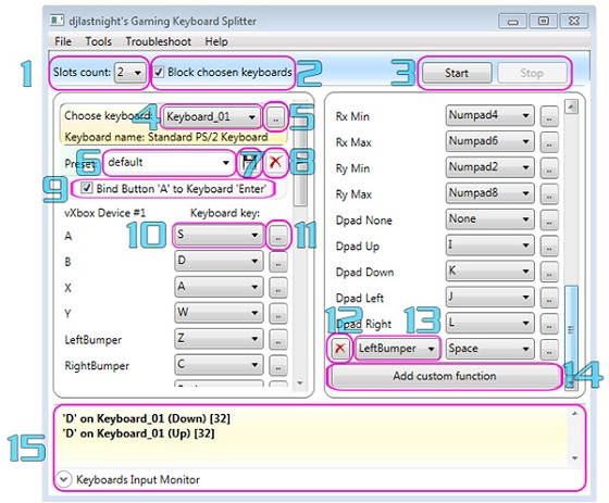 pinnacle profiler rx axis not working