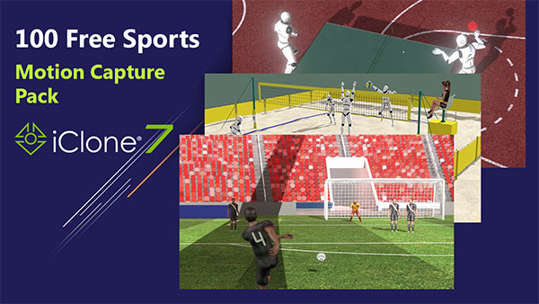 iClone 3D Animation - 100 Free Sports motion capture