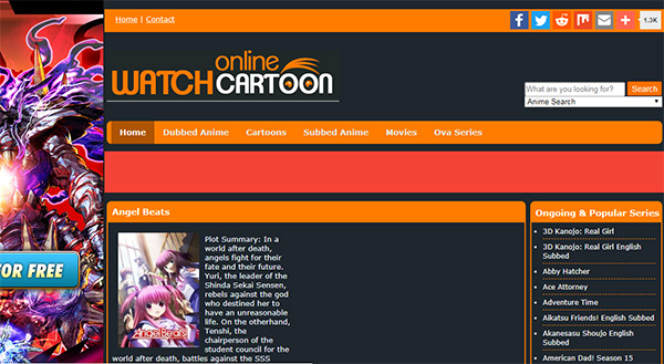 watch anime dubbed cartoon online