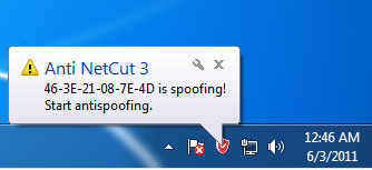 Anti NetCut 3 settings