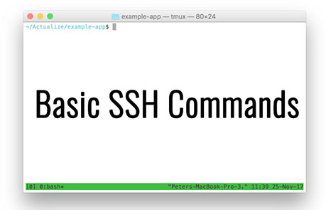 basic ssh commands