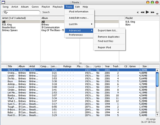 Floola | Free iPod Manager like iTunes