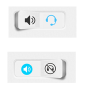 Earphone Toggle - On / Off Ear Phone or Speaker