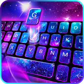 Galaxy 3D Hologram Keyboard Theme