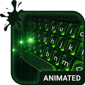 Green Light Animated Keyboard + Live Wallpaper