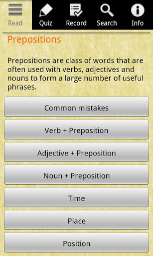 English Grammar -Preposition