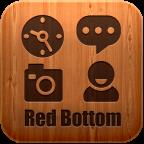S-Red bottom GO Launcher Theme