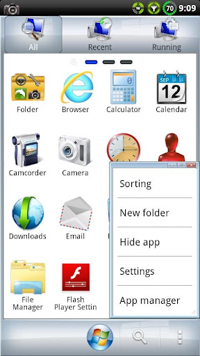 Windows 7 GO Launcher EX Theme