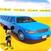Superhero Limo Car Stunts: Free Kids Racing Games