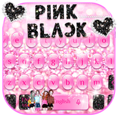 Black pink Keyboard Theme