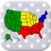50 US States Map, Capitals and Flags  American Quiz