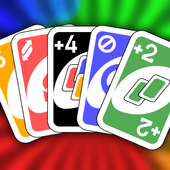 Color number card game: uno