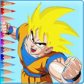 Saiyan DBZ Hero Goku Coloring Book Free