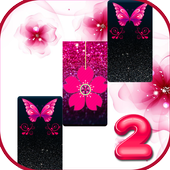 Pink Glitter Butterfly Piano Tiles 2019