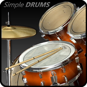 Simple Drums Rock  Realistic Drum Set