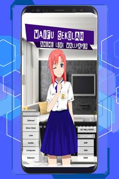 Anime Schoolgirl Interactive Live Wallpaper
