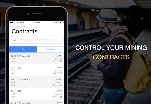 Coinface - Bitcoin Mining and more screenshot 1