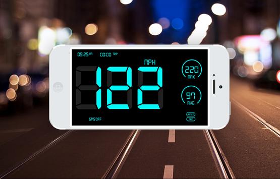 GPS Speedometer: HUD Digi Distance Meter