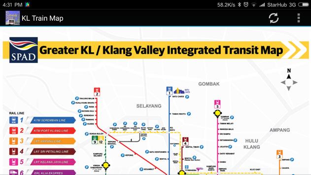 Kuala Lumpur (KL) MRT LRT Train Map 2019