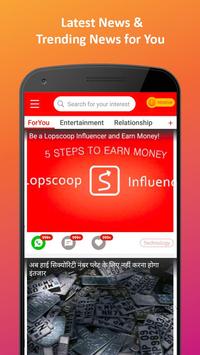 Lopscoop: Best News APP  India, Earn Extra Money