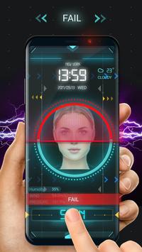 Face detection style lock screen for prank