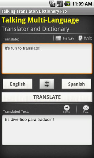 Talking Translator Dictionary