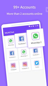 Multichat - 2 accounts for 2 whatsapp and App clone