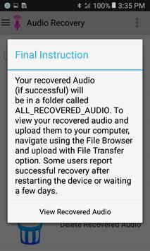 Audio Recovery