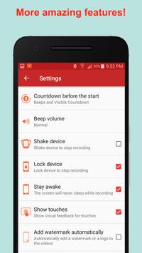 REC - Screen Recorder. UHD, FHD, HD, on/off audio