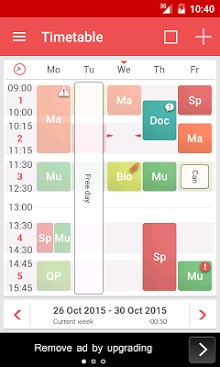 TimeTable++ Schedule