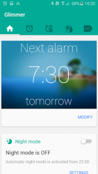 Glimmer  luminous alarm clock