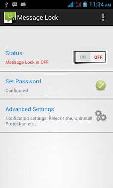Lock for Messages