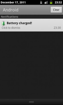 Battery Full Notification