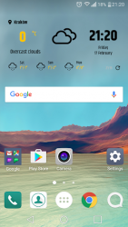 Simple weather and clock widget  No ads