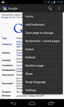 Wikidroid  Wikipedia Browser