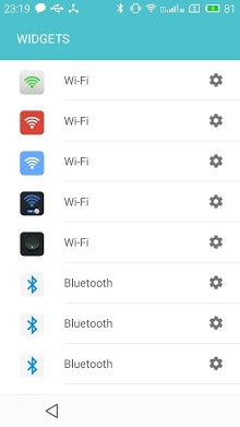 WiFi widget  switch