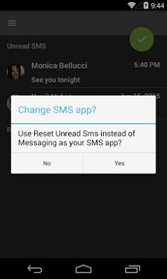 Reset Unread SMS