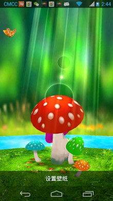 Mushrooms 3D Live Wallpaper