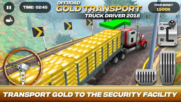 Offroad Gold Transport Truck Driver