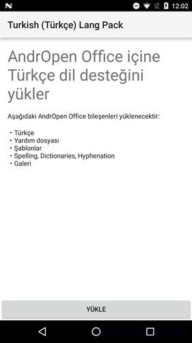 Turkish Lang Pack for AndrOpen Office