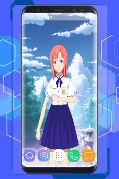 Anime Schoolgirl Interactive Live Wallpaper
