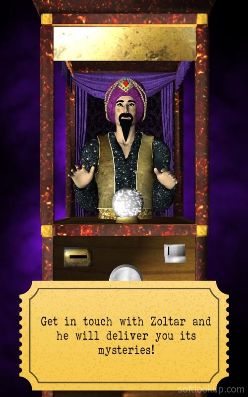 Zoltar fortune telling 3D